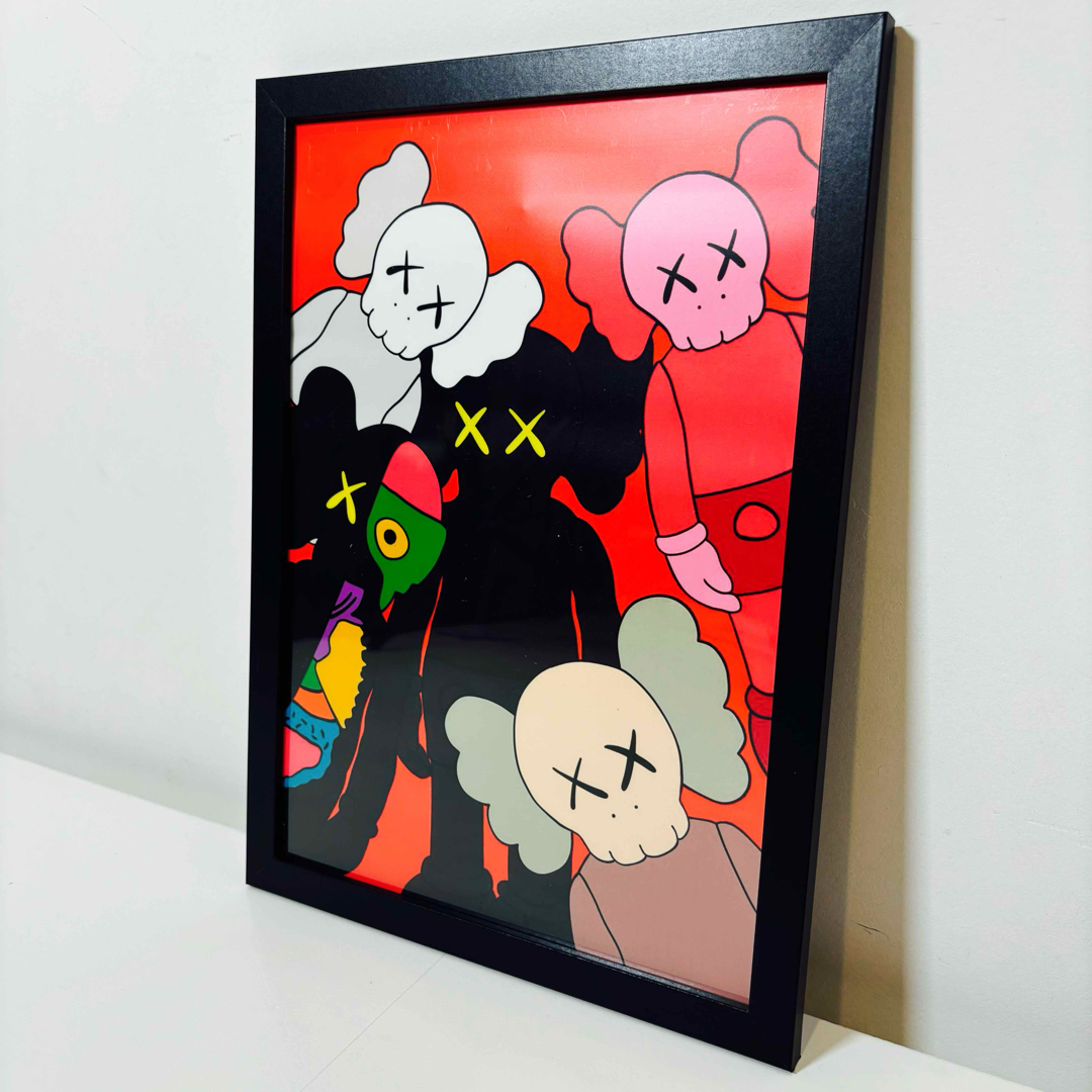 【額付きポスター】KAWS(カウズ)24ベアブリック(A4サイズ) | フリマアプリ ラクマ