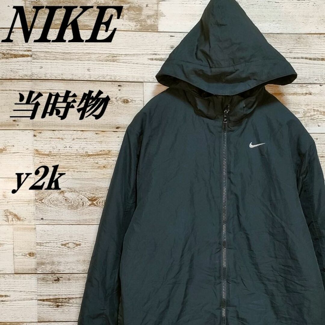 NIKE - 【059】y2kUSA古着NIKE中綿ナイロントラックジャケットテック