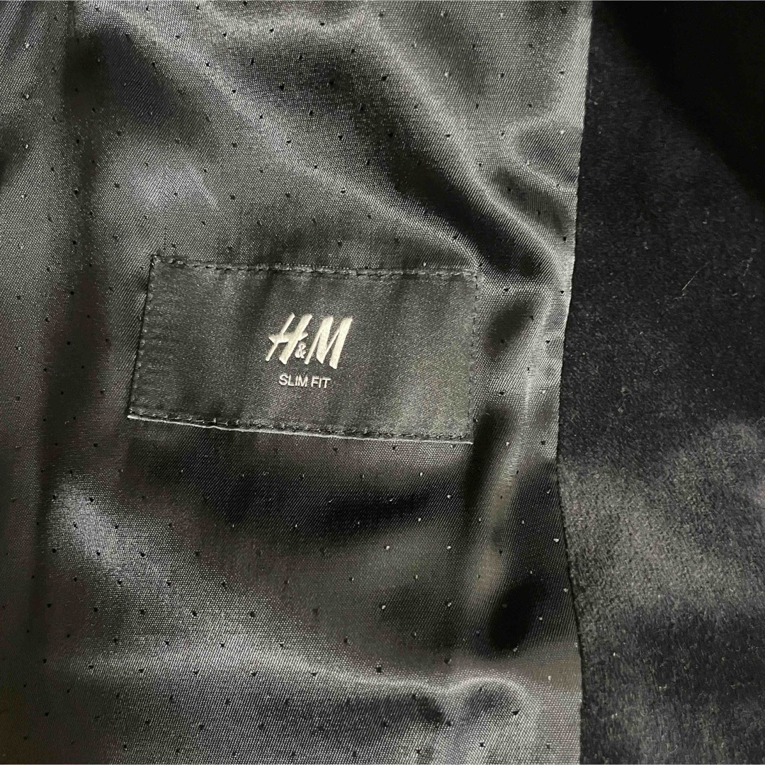 H&M(エイチアンドエム)のH&M ベロア テーラードジャケット メンズのジャケット/アウター(テーラードジャケット)の商品写真