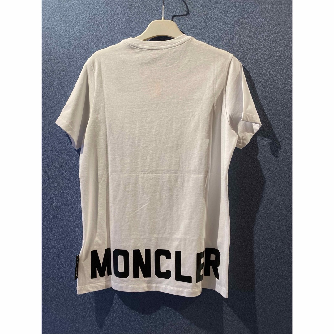 バックプリントMONCLER モンクレール Tシャツ 白 ホワイト ロゴ バックプリント