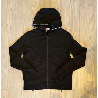 美品✨ MONCLER 半袖 パーカー フード ロゴ ワッペン ブラック S