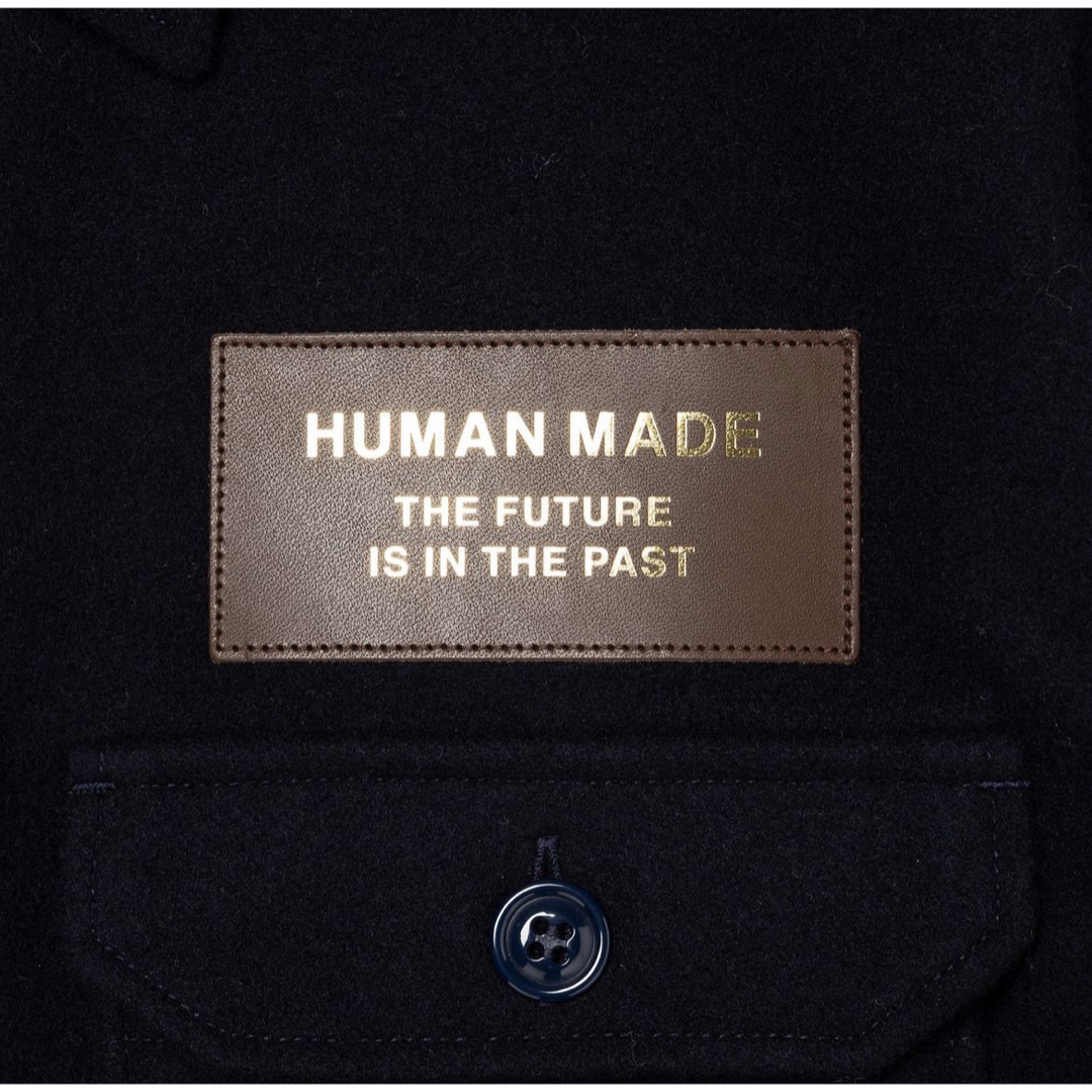 HUMAN MADE - HUMAN MADE WOOL CPO SHIRTS NAVY Lサイズの通販 HUMAN MADE - HUMAN MADE WOOL CPO SHIRTS NAVY Lサイズの通販