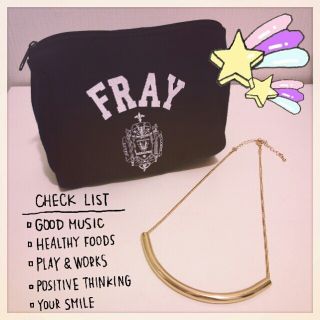 フレイアイディー(FRAY I.D)のネックレス♡ポーチ♡2set(その他)