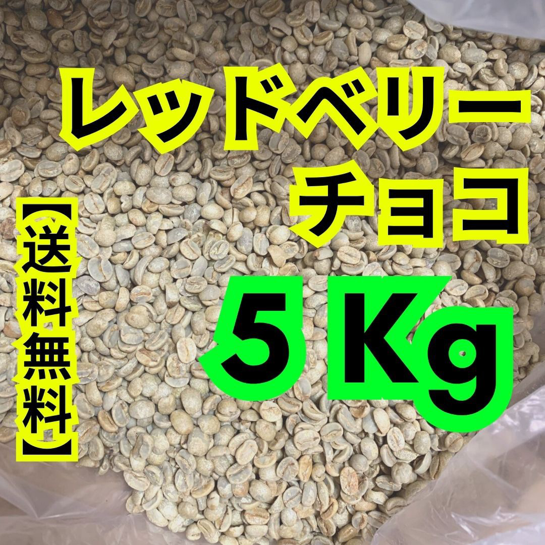 【24時間以内に発送】レッドベリーチョコ生豆珈琲　5Kg