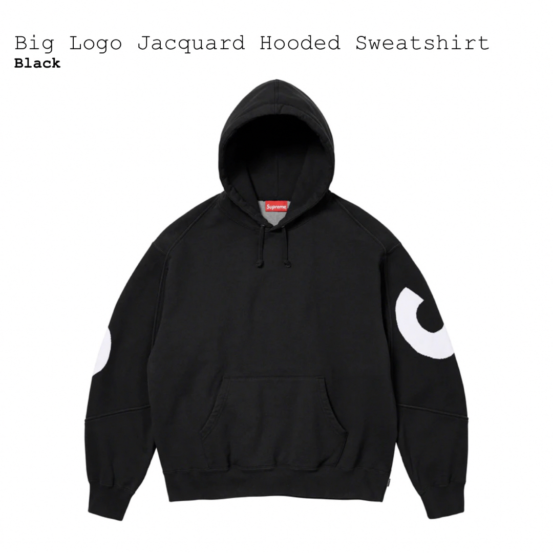 supreme big logo hooded sweatshirt Lサイズ