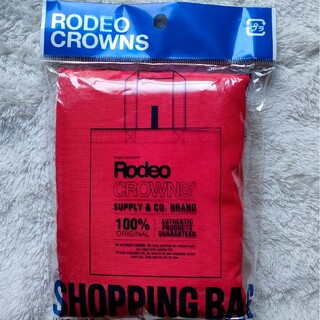 ロデオクラウンズ(RODEO CROWNS)のRODEO CROWNS ショッピングバッグ エコバッグ レッド(トートバッグ)