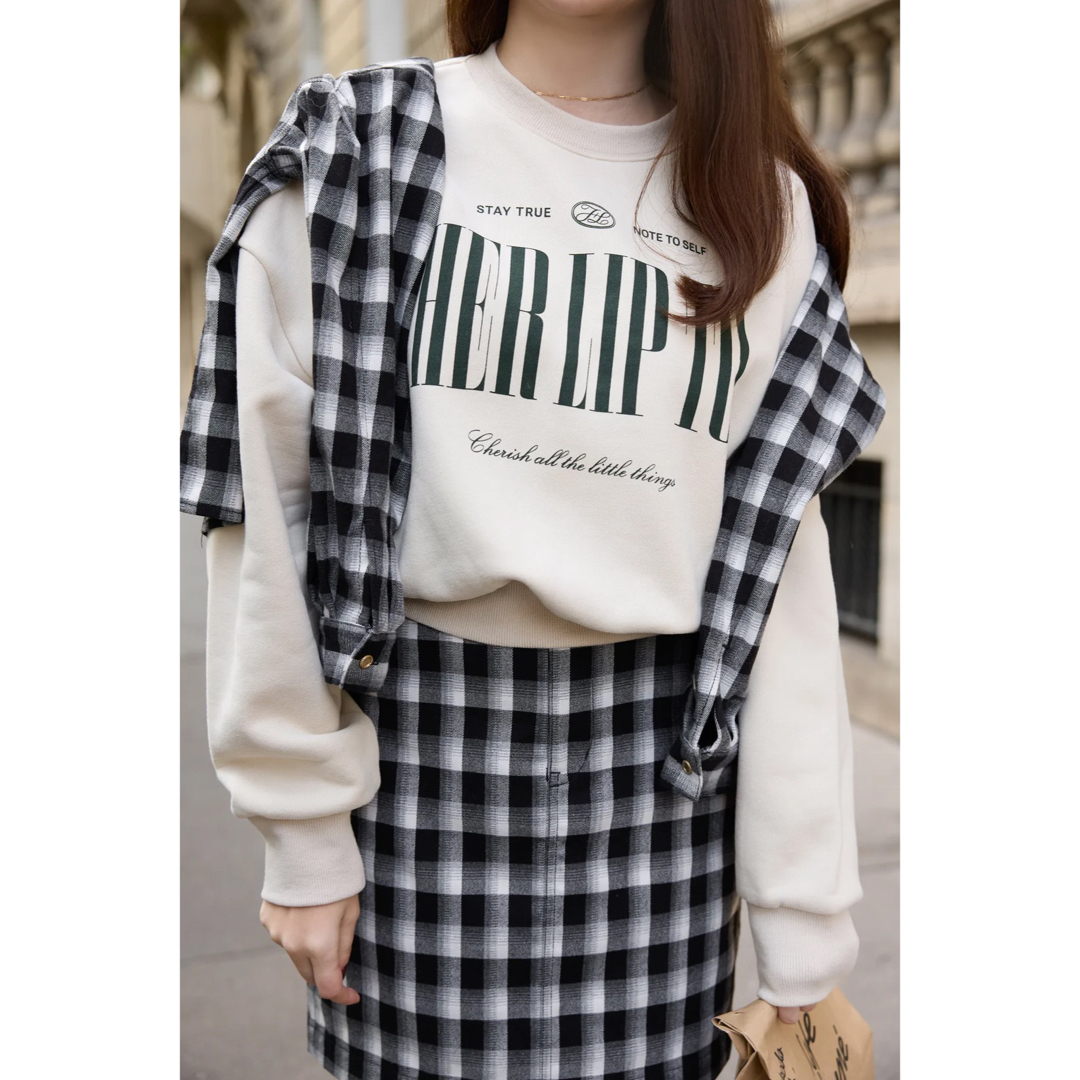 Her lip to(ハーリップトゥ)のherlipto Cherish Oversized Sweatshirt レディースのトップス(トレーナー/スウェット)の商品写真