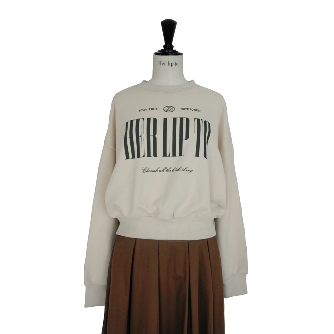 Her lip to(ハーリップトゥ)のherlipto Cherish Oversized Sweatshirt レディースのトップス(トレーナー/スウェット)の商品写真