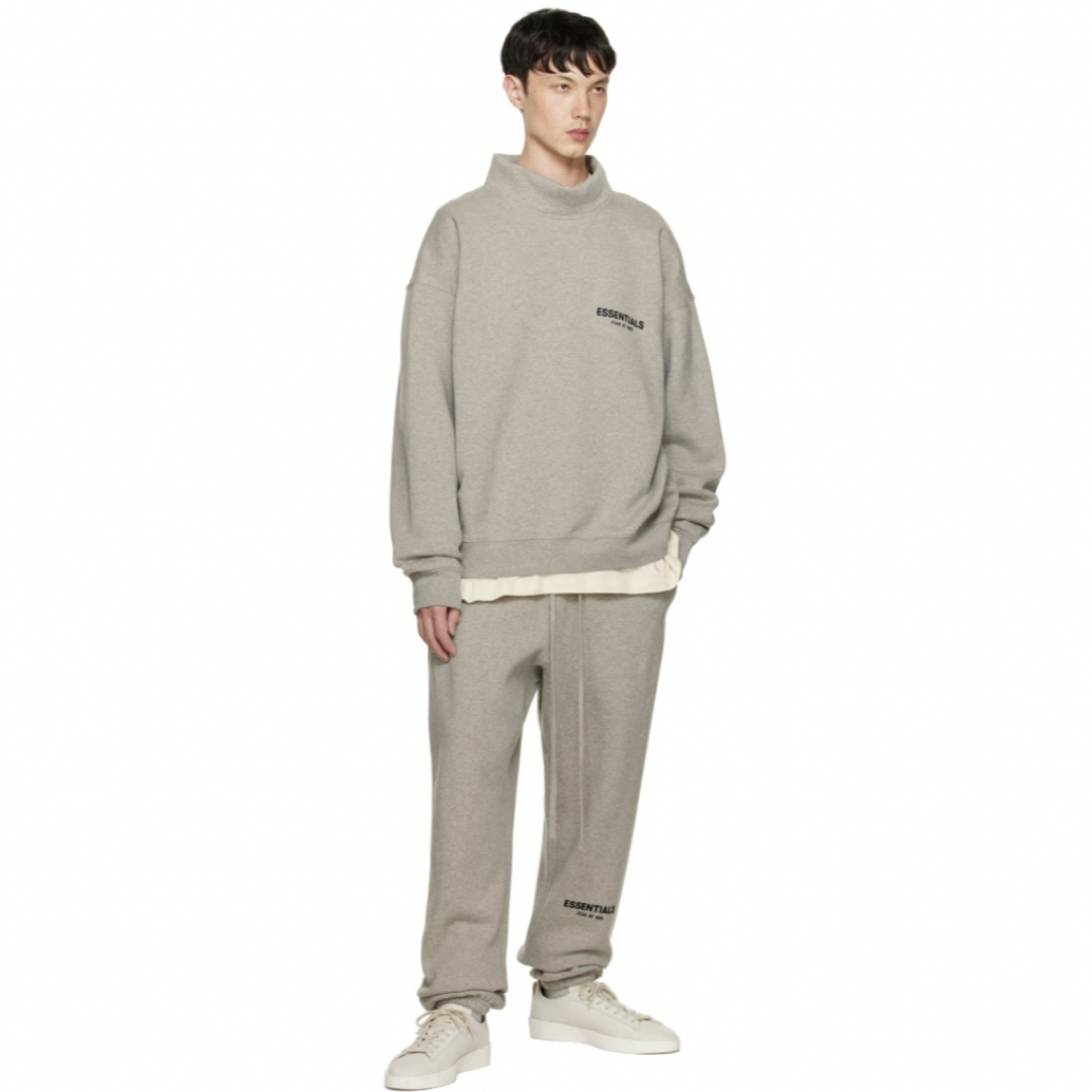 FEAR OF GOD(フィアオブゴッド)のFOG エッセンシャルズ スウェット パンツ oatmeal グレー M ラバー メンズのパンツ(その他)の商品写真