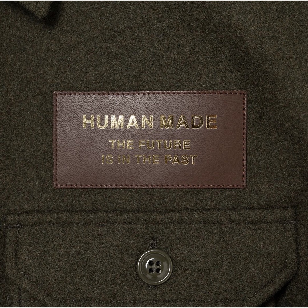 HUMAN MADE(ヒューマンメイド)のHUMAN MADE WOOL CPO SHIRTS OLIVE DRAB XL メンズのジャケット/アウター(その他)の商品写真