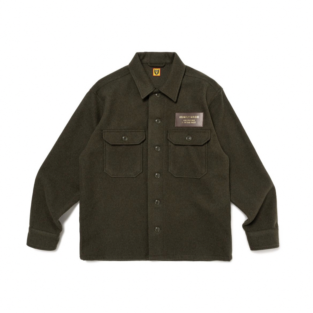 HUMAN MADE(ヒューマンメイド)のHUMAN MADE WOOL CPO SHIRTS OLIVE DRAB XL メンズのジャケット/アウター(その他)の商品写真