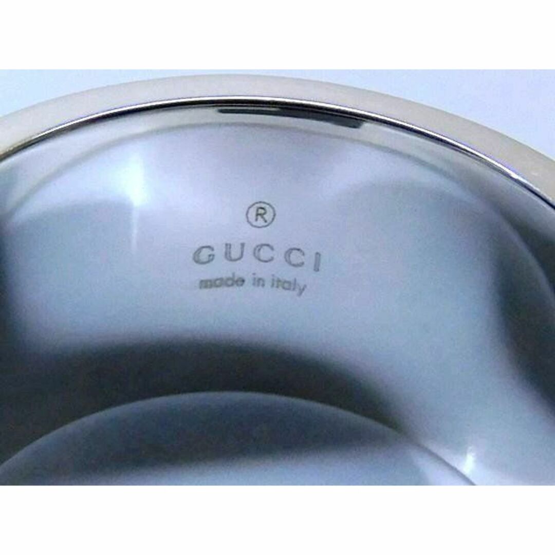 Gucci(グッチ)の新品同様 グッチ リング シルバー925 ■ #18 (刻印19) カットアウト Gロゴ メンズ 指輪 □ GUCCI Gロゴ抜き 5J メンズのアクセサリー(リング(指輪))の商品写真