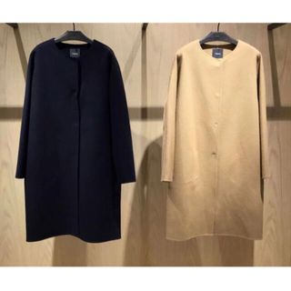 セオリー(theory)のTheory 18aw ノーカラーコート(チェスターコート)