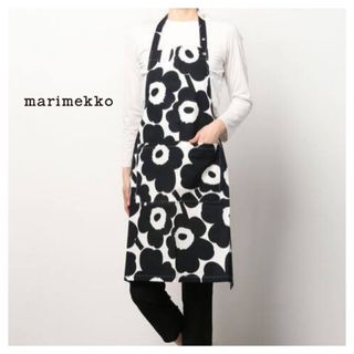 マリメッコ(marimekko)の◎マリメッコ marimekko エプロン◎ブラックPIENI UNIKKO(その他)