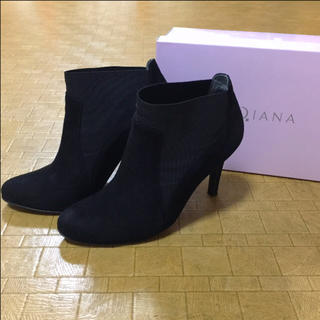 ダイアナ(DIANA)のDIANA スエード ショートブーツ 24cm(ブーツ)