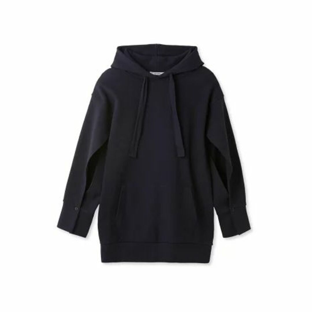 SNIDEL - ORGANICSスリーブスリットスウェットワンピース　ネイビー