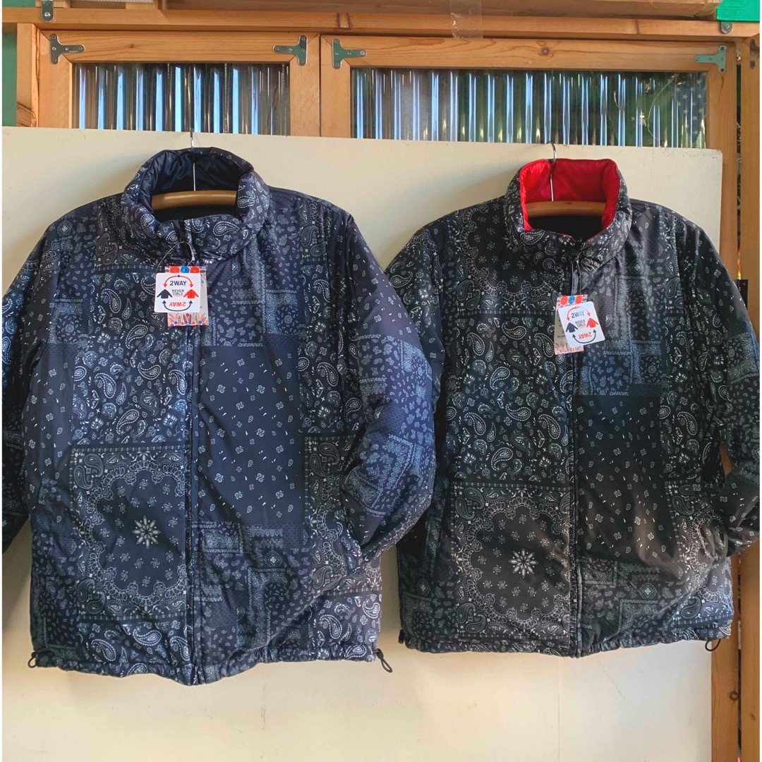 新品 TITICACA リバーシブル 中綿ジャケット チチカカ navy 商売 - www