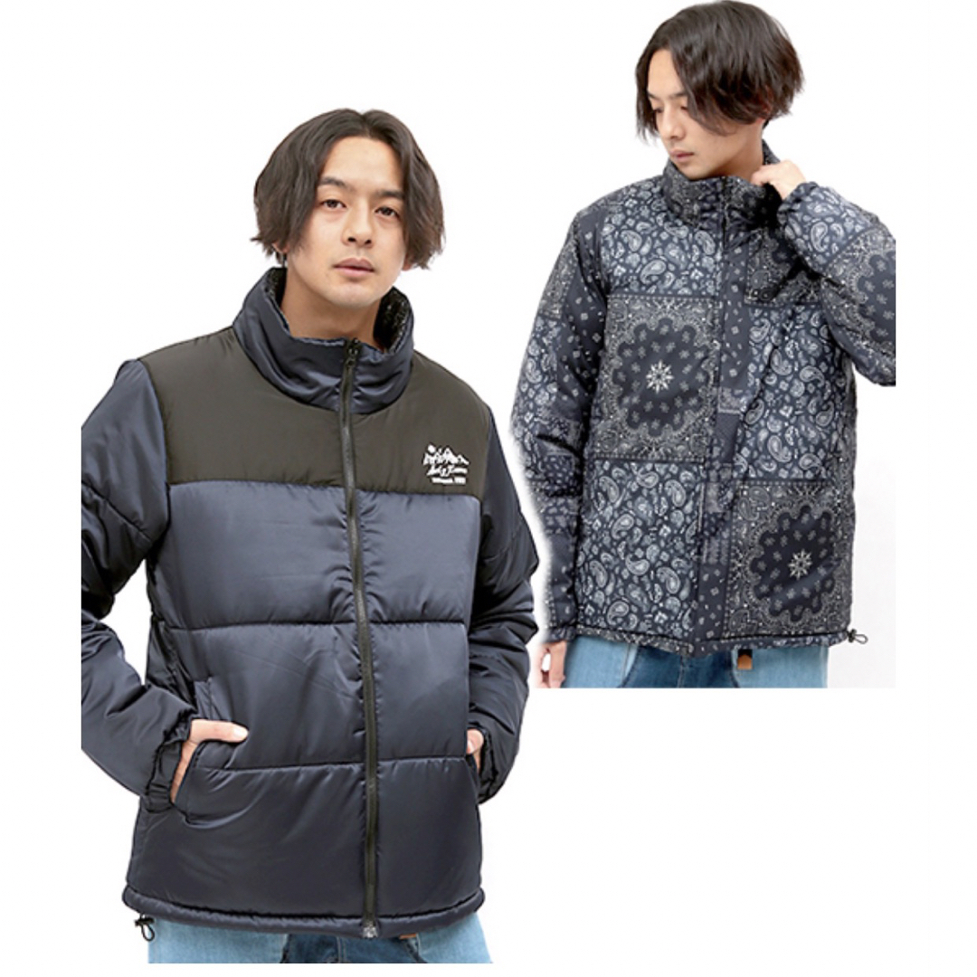 新品 TITICACA リバーシブル 中綿ジャケット チチカカ navy 商売 - www