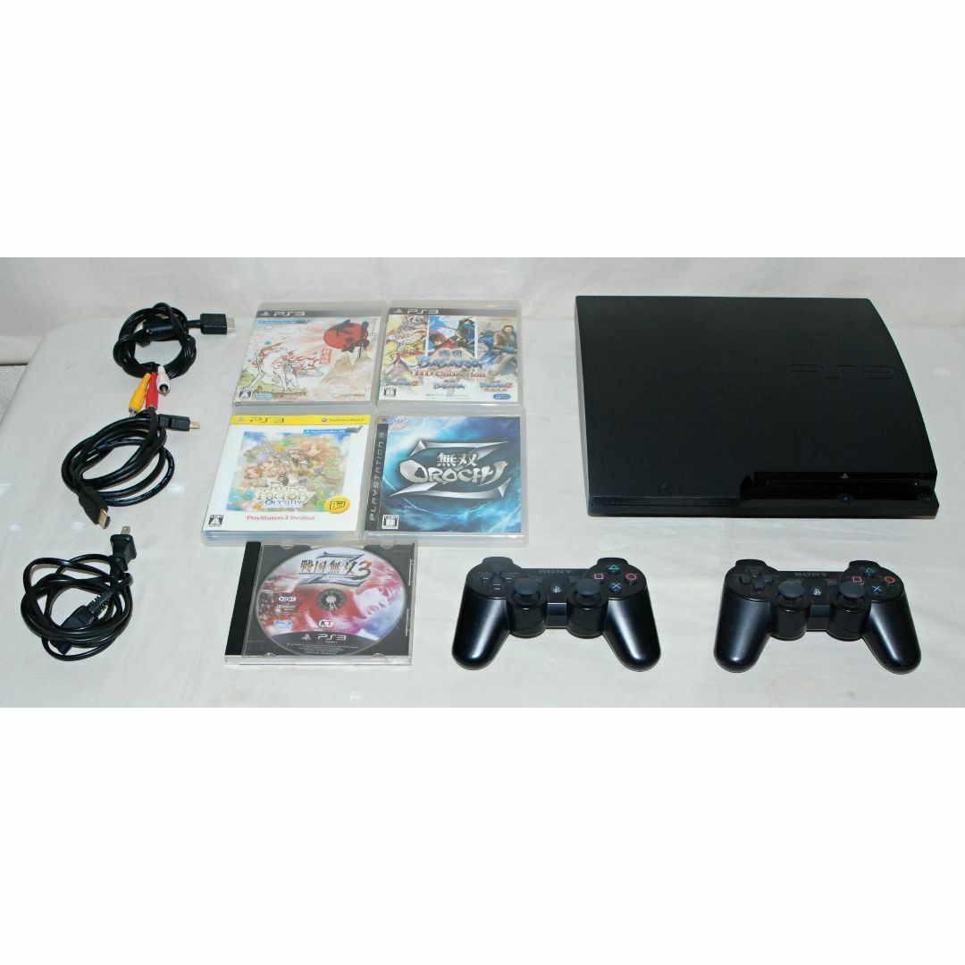 SONY PlayStation3 CECH-3000B ケーブル ソフト付き
