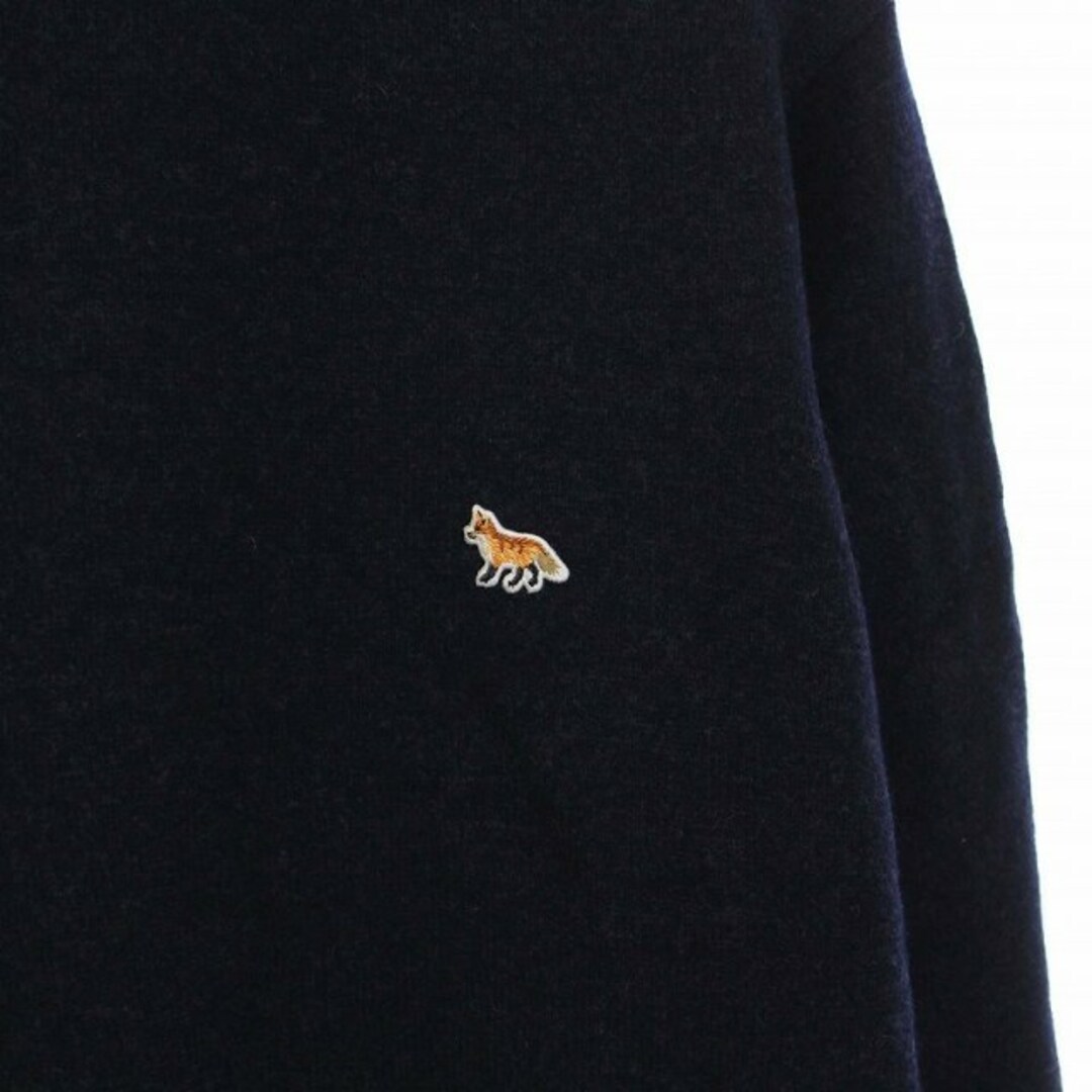 MAISON KITSUNE'(メゾンキツネ)のMAISON KITSUNE ニット セーター 紺 KMM-1481-B メンズのトップス(ニット/セーター)の商品写真