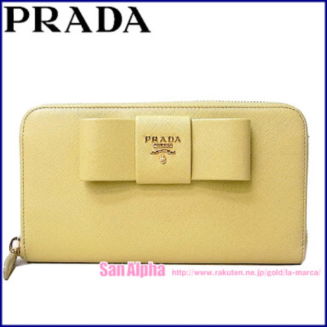 PRADA(プラダ)のプラダ SAFFIANO リボンモチーフ 長財布 レディースのファッション小物(財布)の商品写真