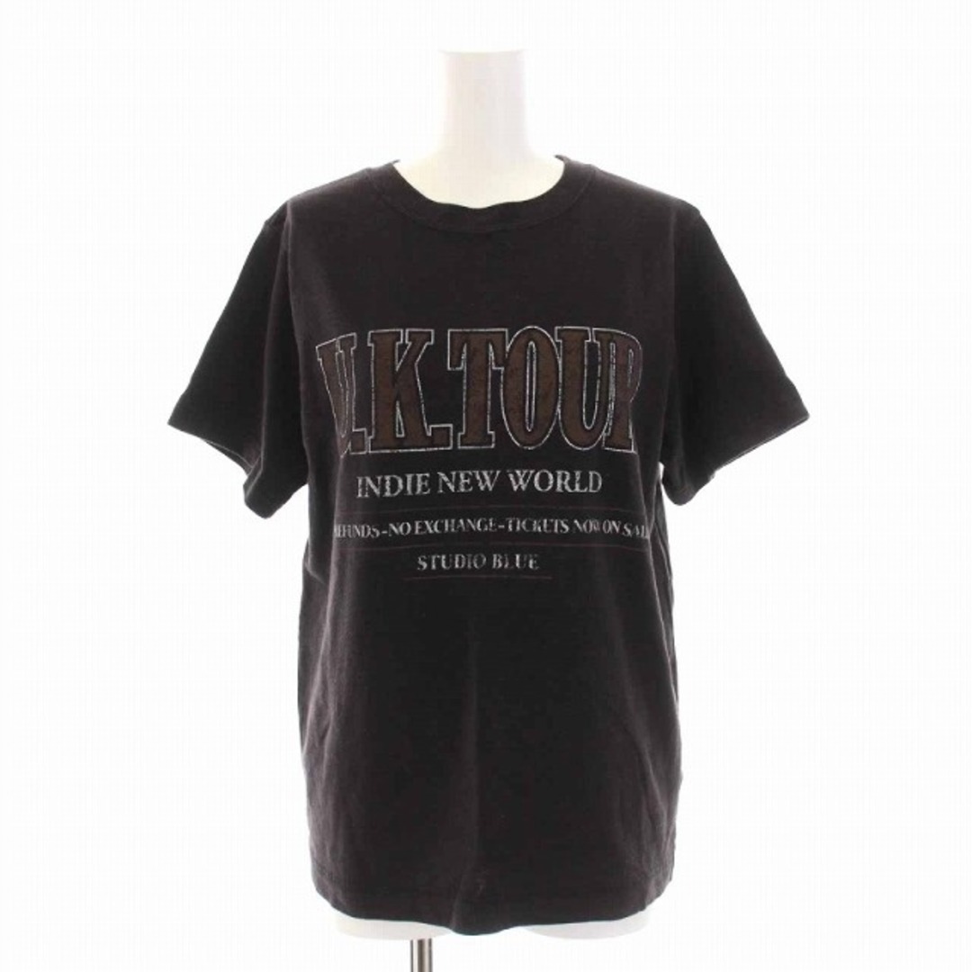 Plage(プラージュ)のプラージュ ROCK LOGO Tシャツ カットソー 半袖 チャコールグレー レディースのトップス(Tシャツ(半袖/袖なし))の商品写真