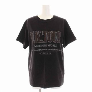 プラージュ(Plage)のプラージュ ROCK LOGO Tシャツ カットソー 半袖 チャコールグレー(Tシャツ(半袖/袖なし))