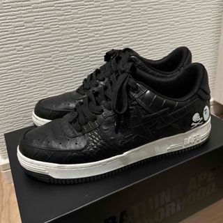 アベイシングエイプ(A BATHING APE)のBAPE✖️ネイバーフッド　コラボスニーカー　28cm 美品(スニーカー)