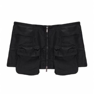 TWO WAY CARGO BELTED SKIRT IN BLACK(ミニスカート)