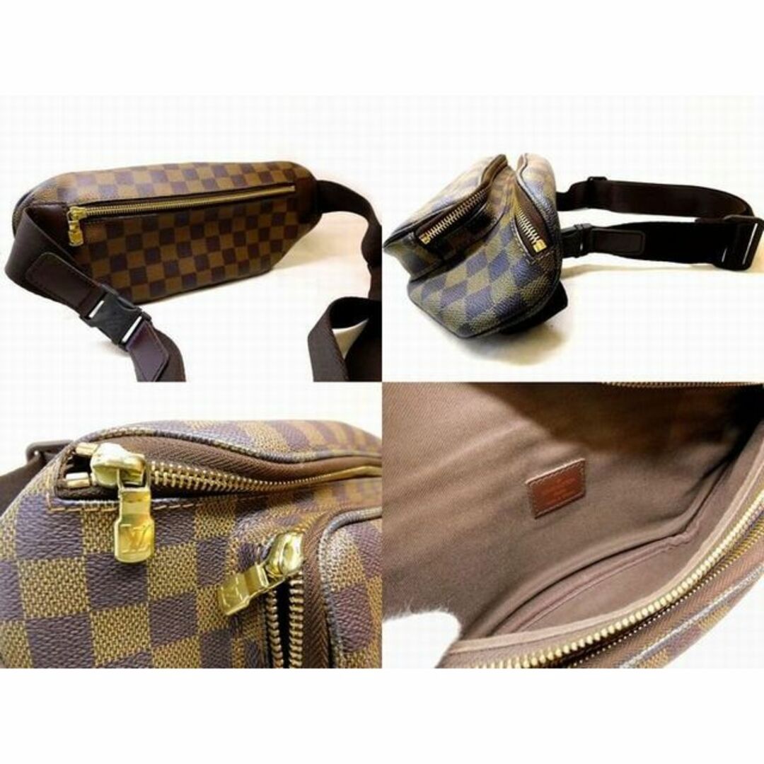 ヴィトン N51172 ■ VI0037 バムバッグ メルヴィール ダミエ エベヌ ボディバッグ レディース Louis Vuitton □5K