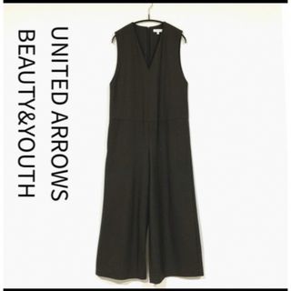 ビューティアンドユースユナイテッドアローズ(BEAUTY&YOUTH UNITED ARROWS)の☆美品【ユナイテッドアローズ】＊M＊ウールライクオールインワン　カーキ(オールインワン)