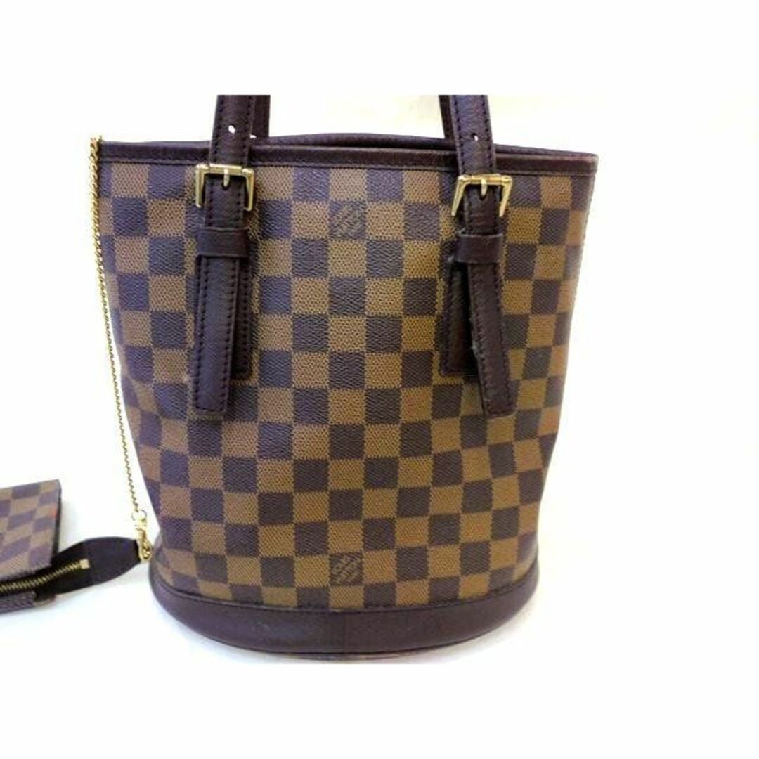 【本物保証】 ルイヴィトン LOUIS VUITTON ダミエ マレ バケツ型バッグ ハンドバッグ N42240