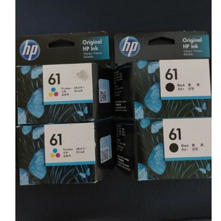 ヒューレットパッカード(HP)のhp Ink 61黒·3色カラー [未開封]期限切れ(PC周辺機器)