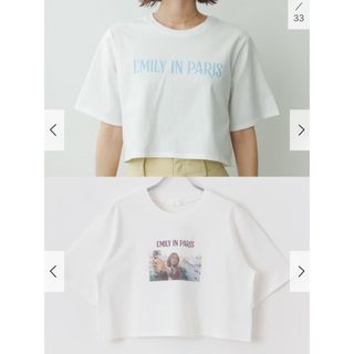 センスオブプレイスバイアーバンリサーチ(SENSE OF PLACE by URBAN RESEARCH)のセンスオブプレイス エミリーインパリ Tシャツ 新品未使用 F 2点セット(Tシャツ(半袖/袖なし))