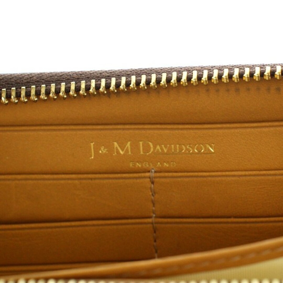 J&M DAVIDSON(ジェイアンドエムデヴィッドソン)のジェイ&エムデヴィッドソン 長財布 ラウンドファスナー レザー レディースのファッション小物(財布)の商品写真