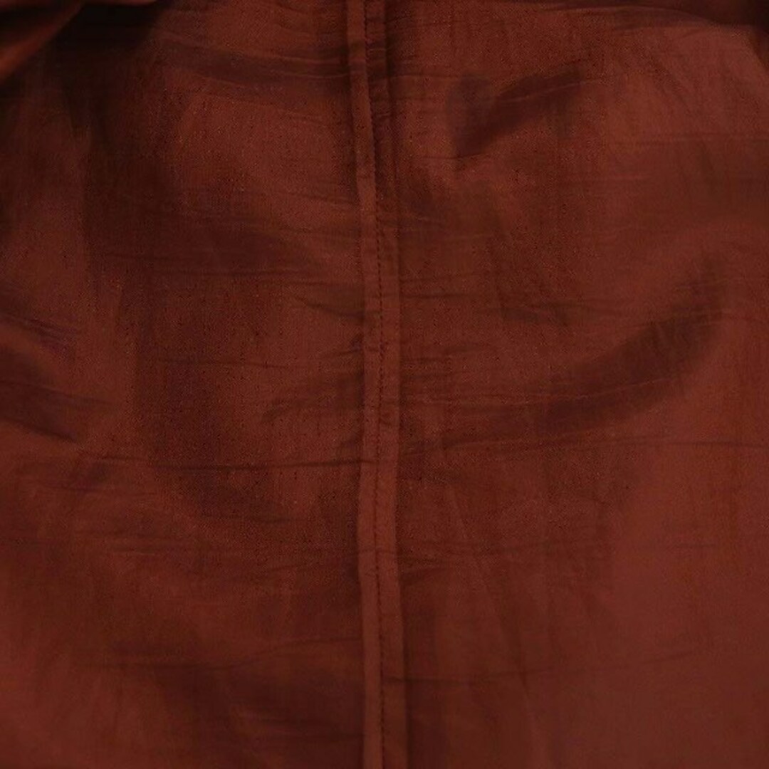 ANAYI(アナイ)のアナイ 23AW ブライトツイルタブ付き スカート ひざ丈 34 茶 ブラウン レディースのスカート(ひざ丈スカート)の商品写真