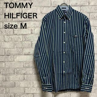 トミーヒルフィガー(TOMMY HILFIGER)の【TOMMY HILFIGER】トミー 長袖シャツ ストライプシャツ お洒落(シャツ)