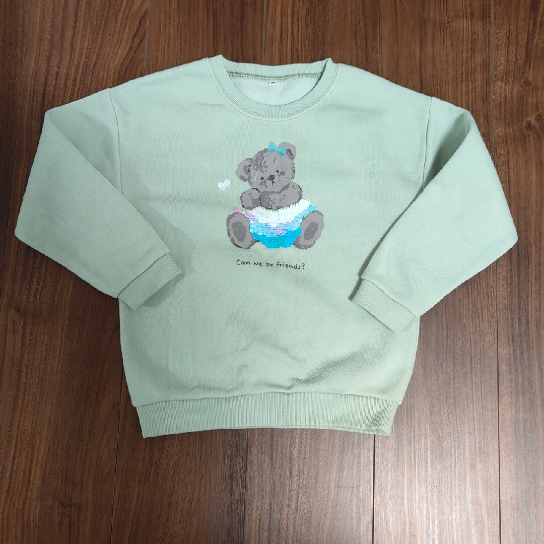 120 トレーナ　スパンコール キッズ/ベビー/マタニティのキッズ服女の子用(90cm~)(Tシャツ/カットソー)の商品写真