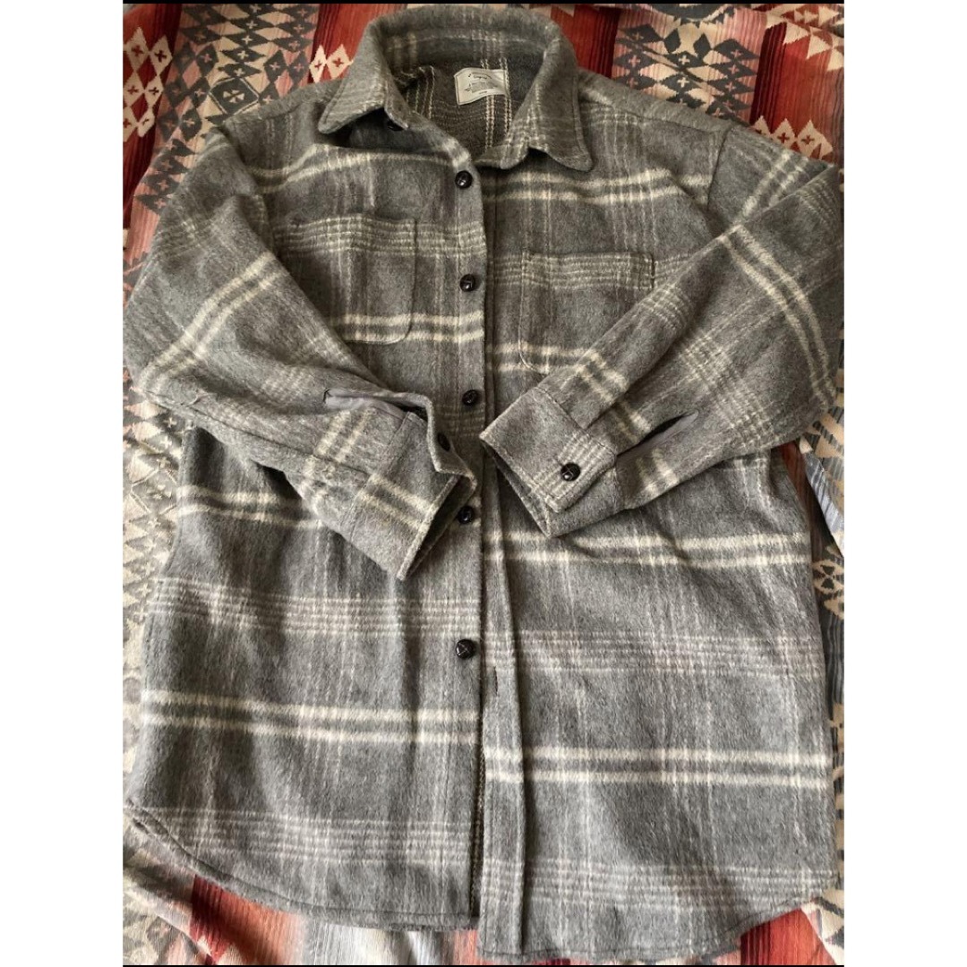 Ungrid(アングリッド)のungrid シャギールーズチェックシャツ レディースのジャケット/アウター(その他)の商品写真