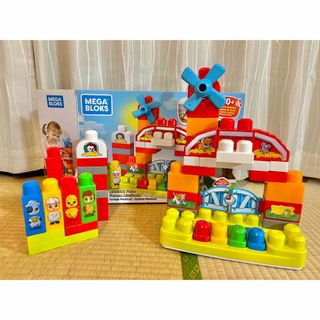 フィッシャープライス(Fisher-Price)のフィッシャープライス　Mega Bloks ミュージカルおもちゃ　ファームセット(積み木/ブロック)