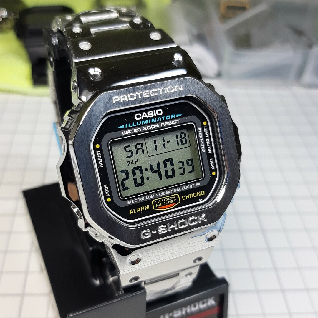 美品 G-SHOCK DW5600 メタルカスタム