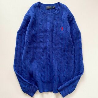 タグ付き未使用品　カシミヤ混　ポロラルフローレン　ケーブル編み　ニット　セーター