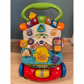 美品　vtechバイリンガルウォーカー　手押し車　歩行器 メロディ 玩具 知育(手押し車/カタカタ)