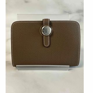 エルメス ドゴンロング バイカラー シルバー金具 長財布 ヴォースイフト レディース HERMES 【1-0119898】