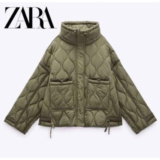 ザラ(ZARA)のタグ付き　ZARA ショートパフジャケット(ブルゾン)