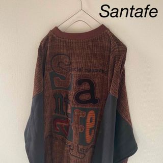 【レア】santafeサンタフェグラデーションニットベストメンズ差し色に◎L