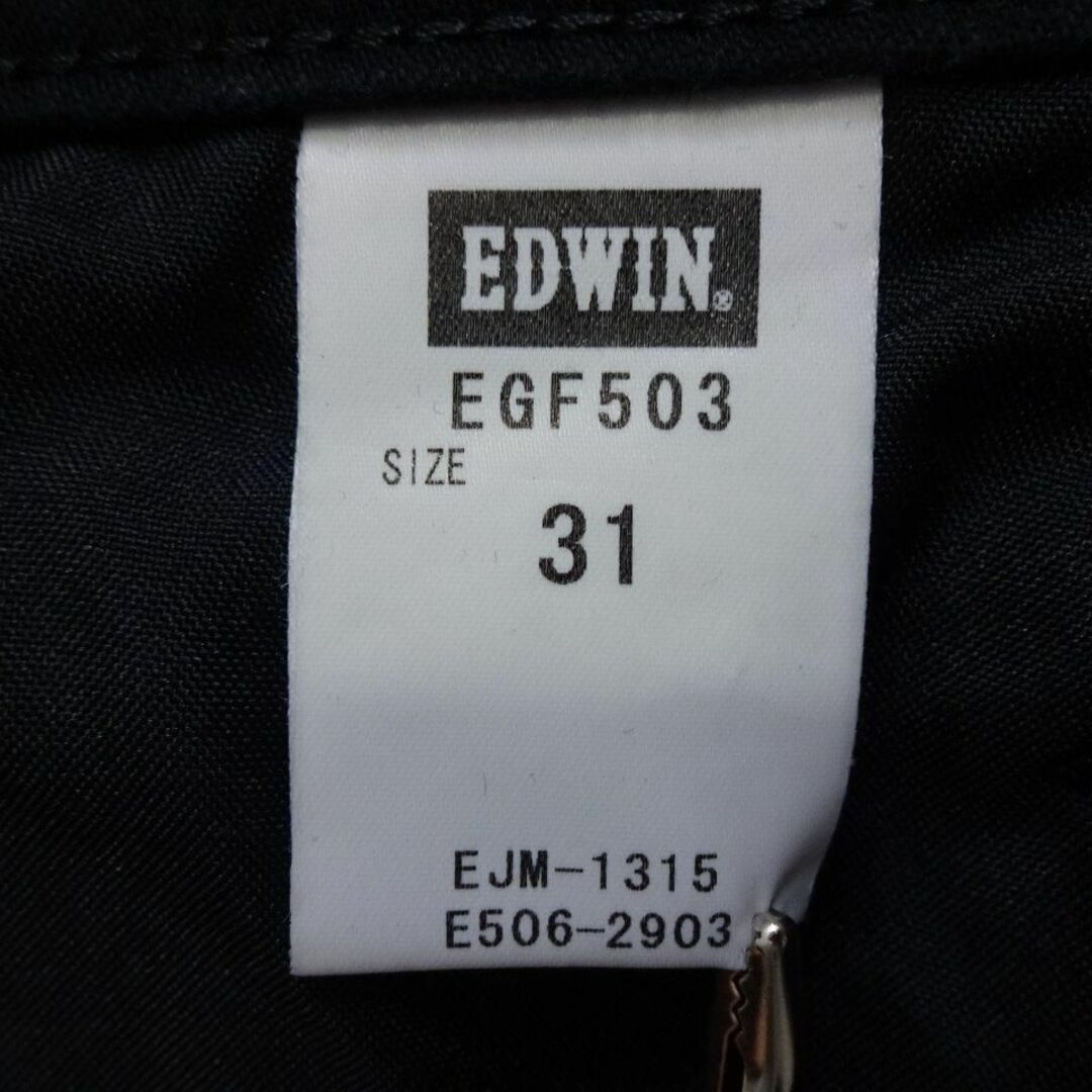 EDWIN(エドウィン)の美品★　エドウィン　EGF503　W84cm　ストレートデニム　ストレッチ　黒 メンズのパンツ(デニム/ジーンズ)の商品写真