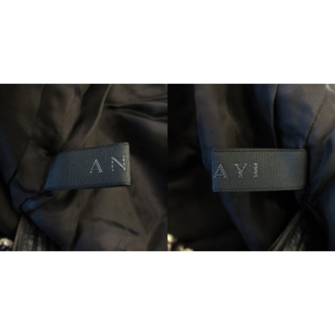 ANAYI(アナイ)のアナイ ジャンパースカート ワンピース ツイード ミニ Vネック 36 黒 レディースのスカート(ミニスカート)の商品写真