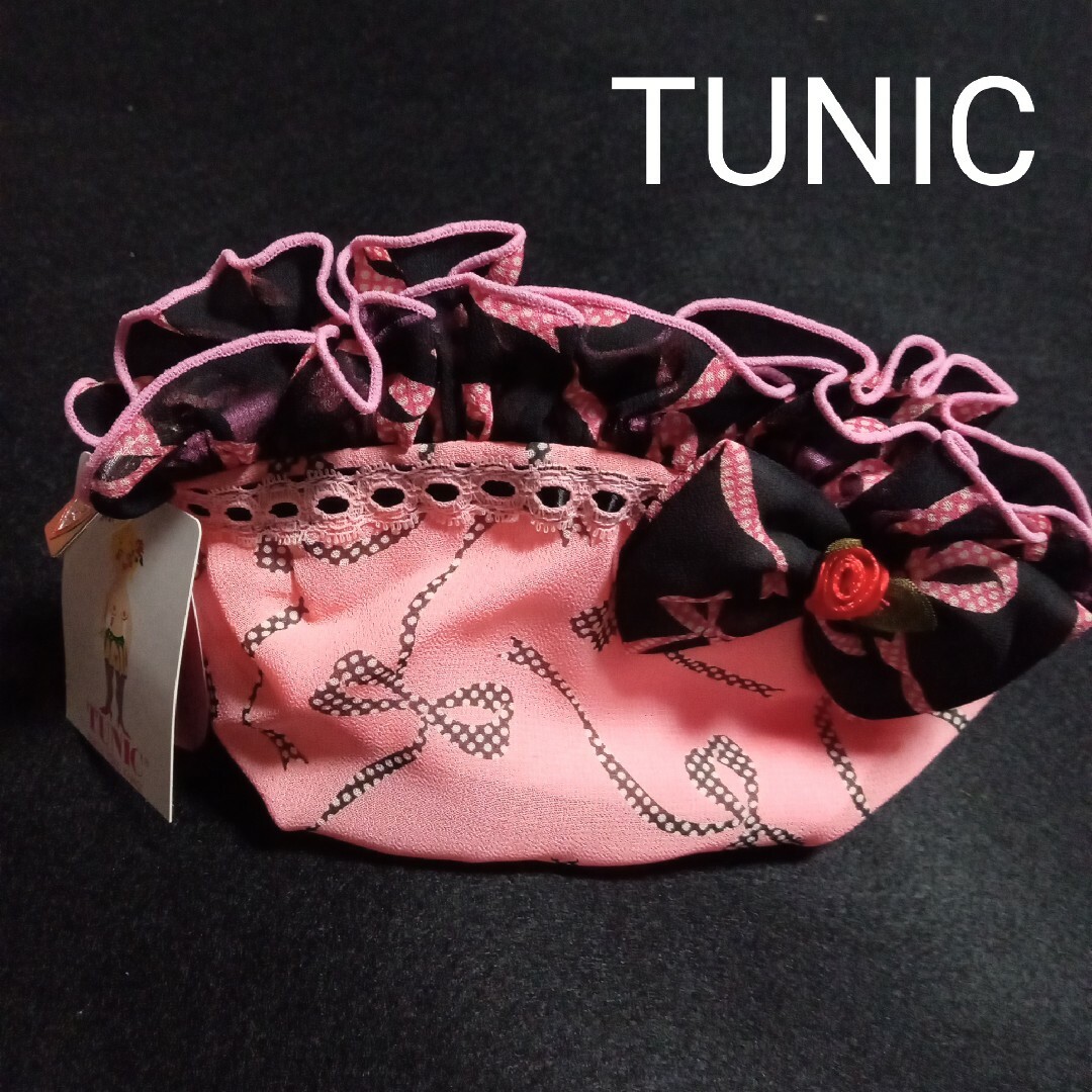 TUNIC(チュニック)のTUNIC  チュニック  鴨居羊子  チャーミーリボンのブールポーチーチ レディースのファッション小物(ポーチ)の商品写真