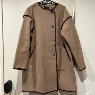 ダブルクローゼット(w closet)のw closet パイピングコート(ロングコート)